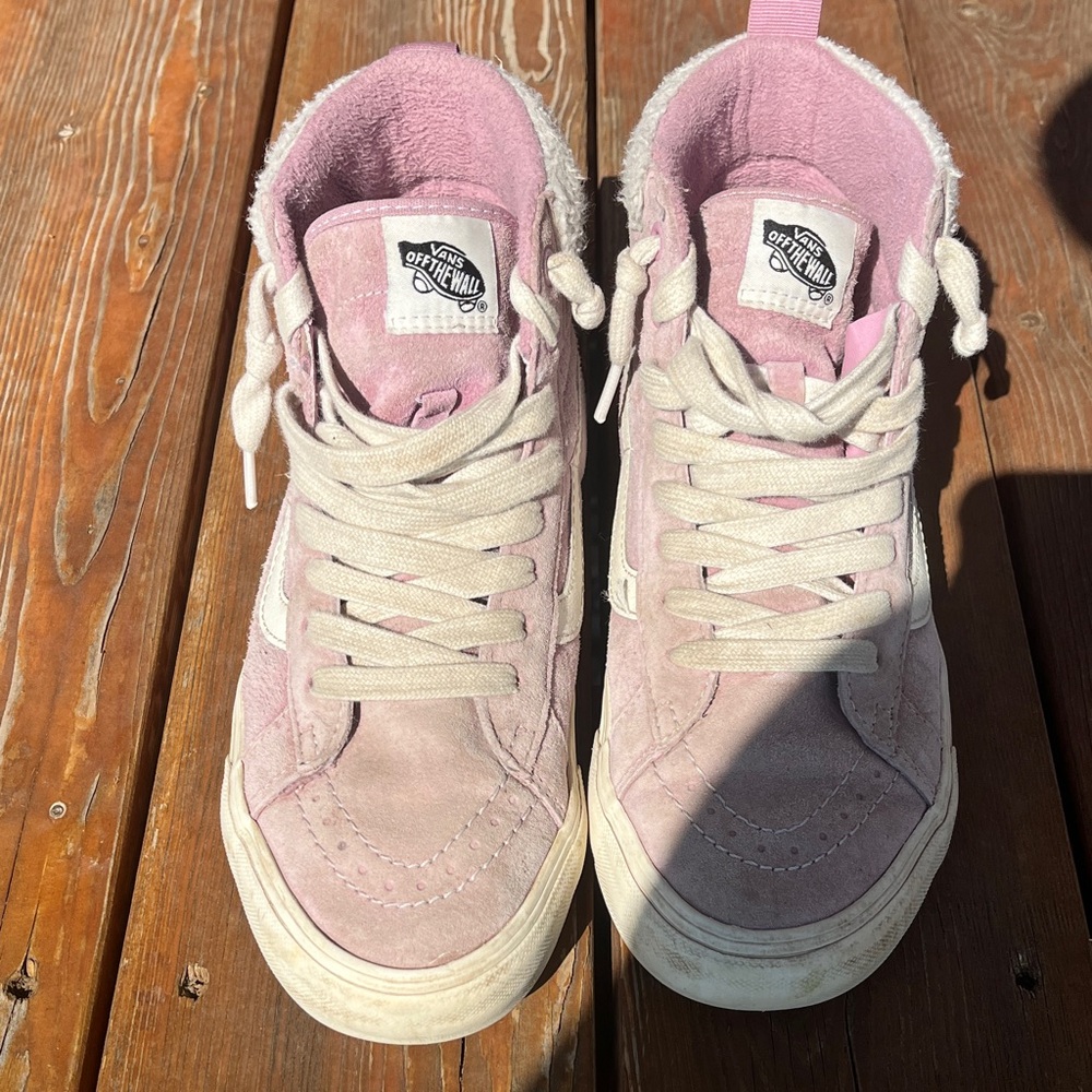 Vans Light Pink High-Top Sneakers